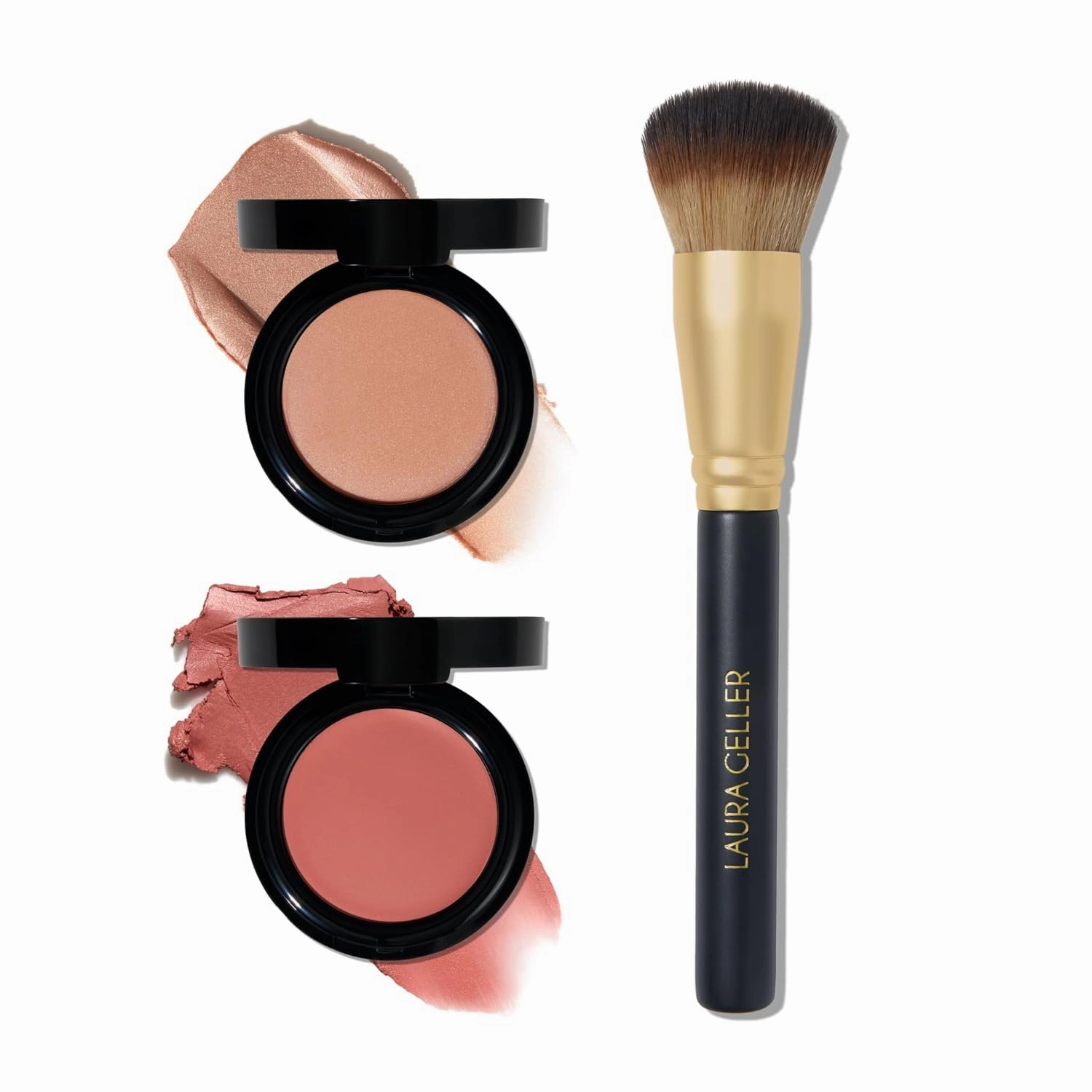 LAURA GELLER The Daily Wonders Kit - The Wonder Balm & Brush - Nice-n-Natural & Pinch-Me Pink - Hydrating Weightless Beauty Balm for Face & Lips