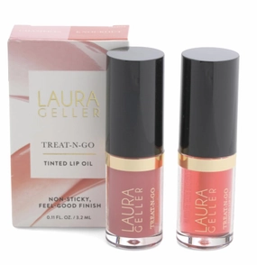 Laura Geller Treat-n-Go Non-Stick Hydrating Lip Oil DUO .11 fl oz Each - Champion & Knockout