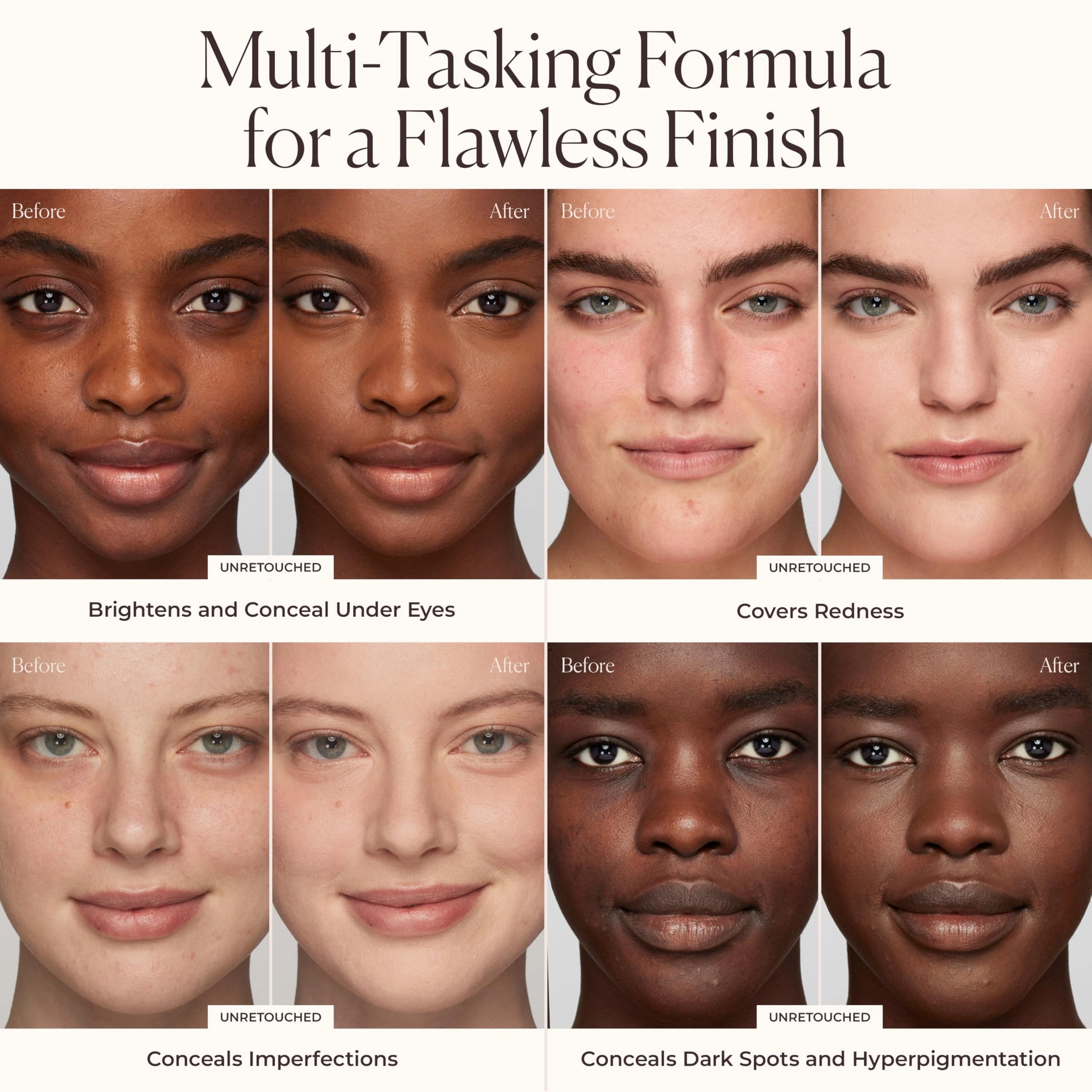 Laura Mercier Real Flawless Weightless Perfecting Serum Concealer, Long-Lasting, Waterproof, & Crease-Proof Wear, Buildable Coverage, Oil-Free, 3W2 - Medium with very warm undertones