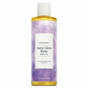 Lavender Aura Glow Rose Body Oil, Nourishing Rose Scent, 8 fl oz