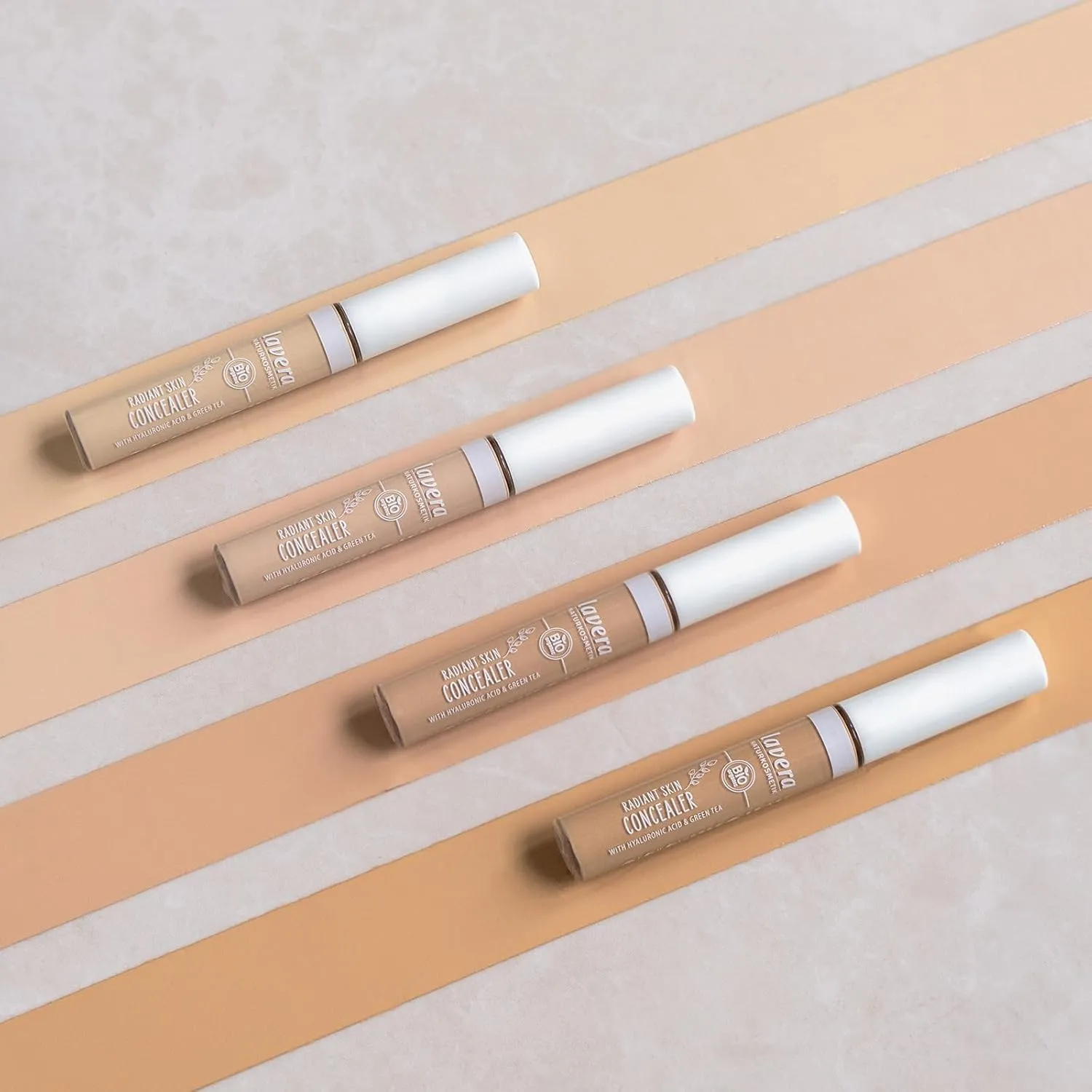 lavera Radiant Skin Concealer - Ivory 01 - Coverage of Dark Circles and Impurities - Up to 8 Hours - Moisturising - Vegan - Natural Cosmetics 1.8 Fl Oz