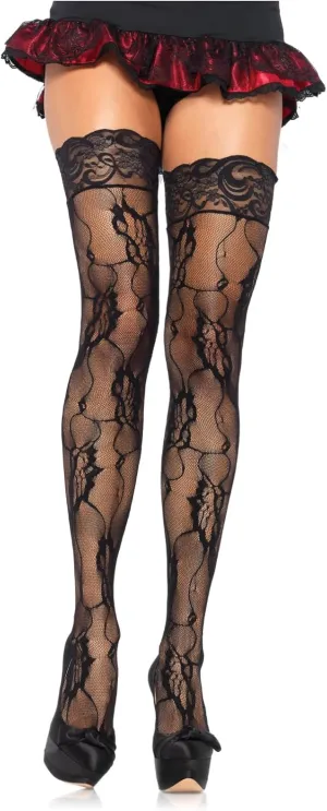 Leg Avenue womens Hosiery Lace Thigh Highs
