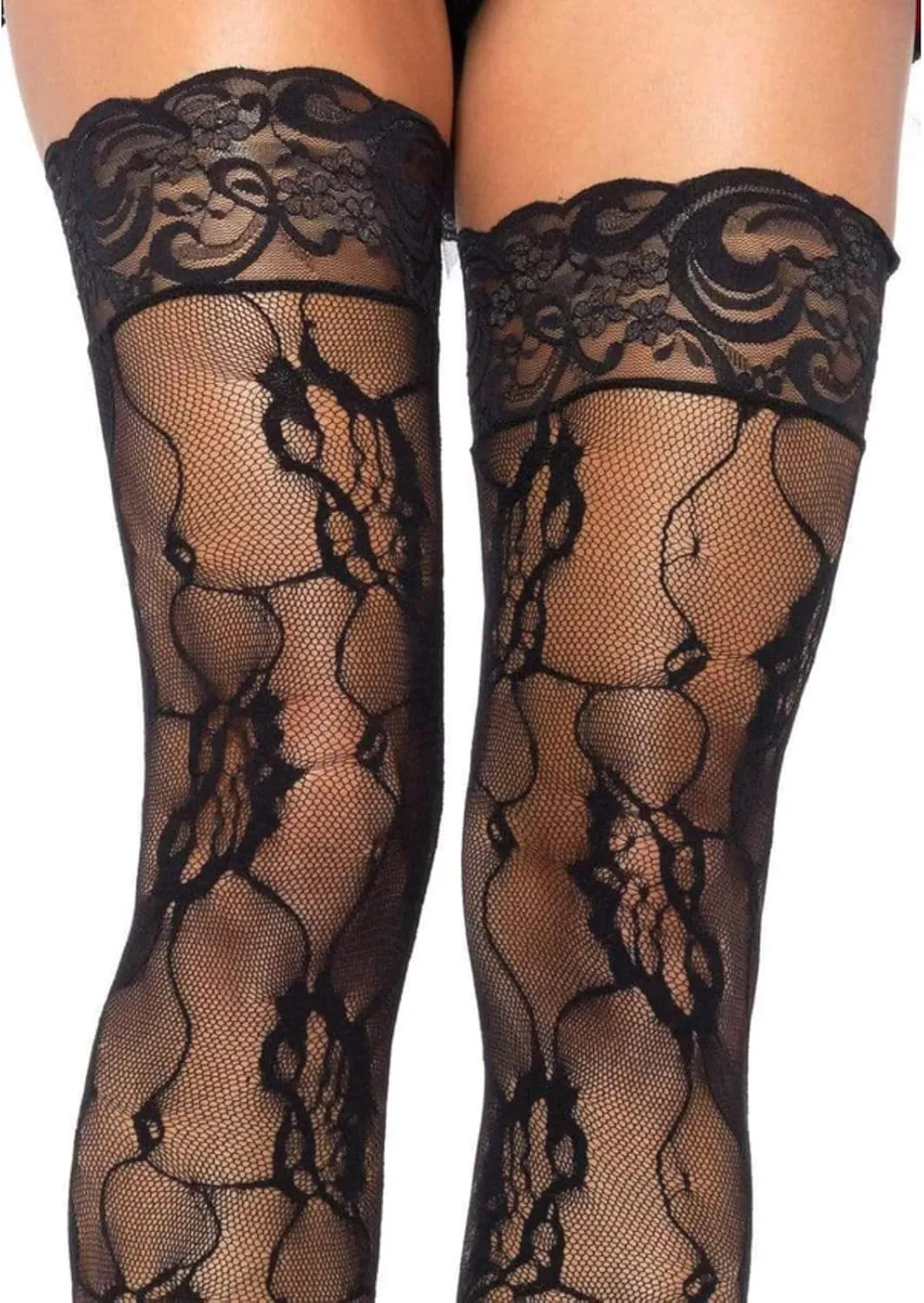 Leg Avenue womens Hosiery Lace Thigh Highs