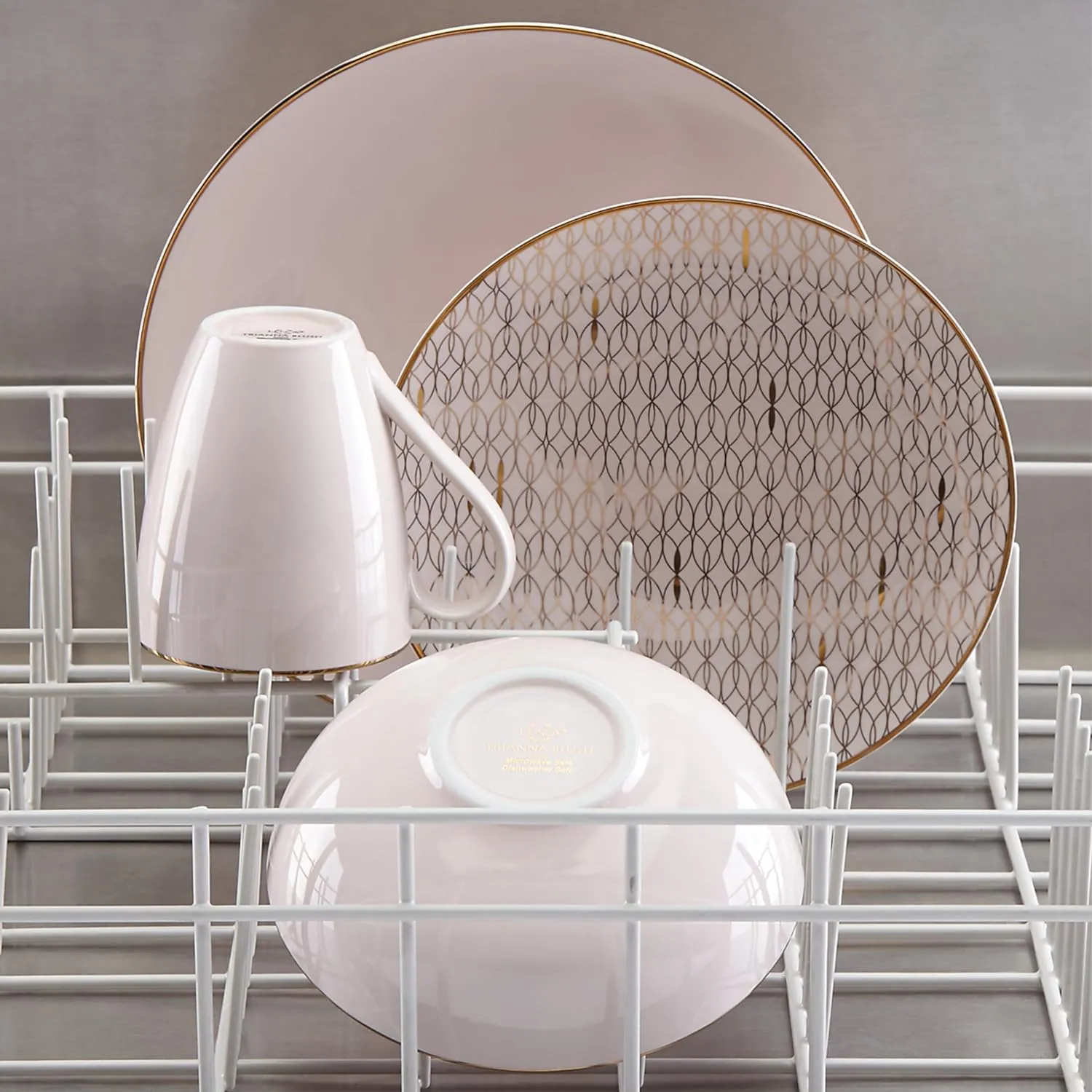Lenox 886115 Trianna Blush 12-Piece Dinnerware Set