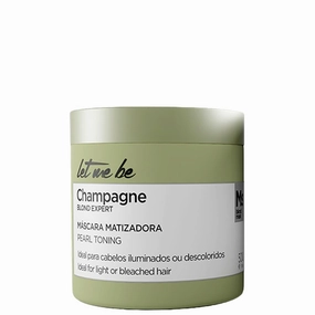 Let Me Be Champagne Mask 500g / 17.63 oz – Intense Nutrition Hair Mask with Pearl Effect – Enhances Shine and Softness for Dry, Dull, or Color-Treated Hair