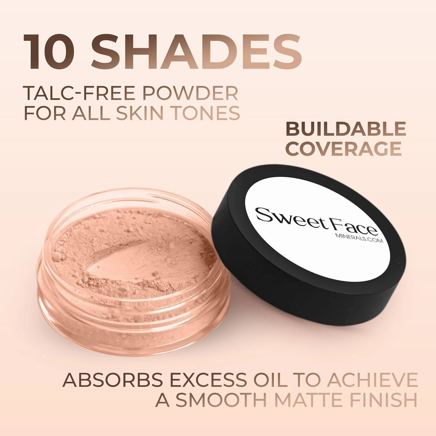 Light Tan Foundation (30g Full Size Sifter Jar) Matte Mineral Makeup Loose Powder Foundation – Full Coverage, Natural Finish, Noncomedogenic, SPF 30
