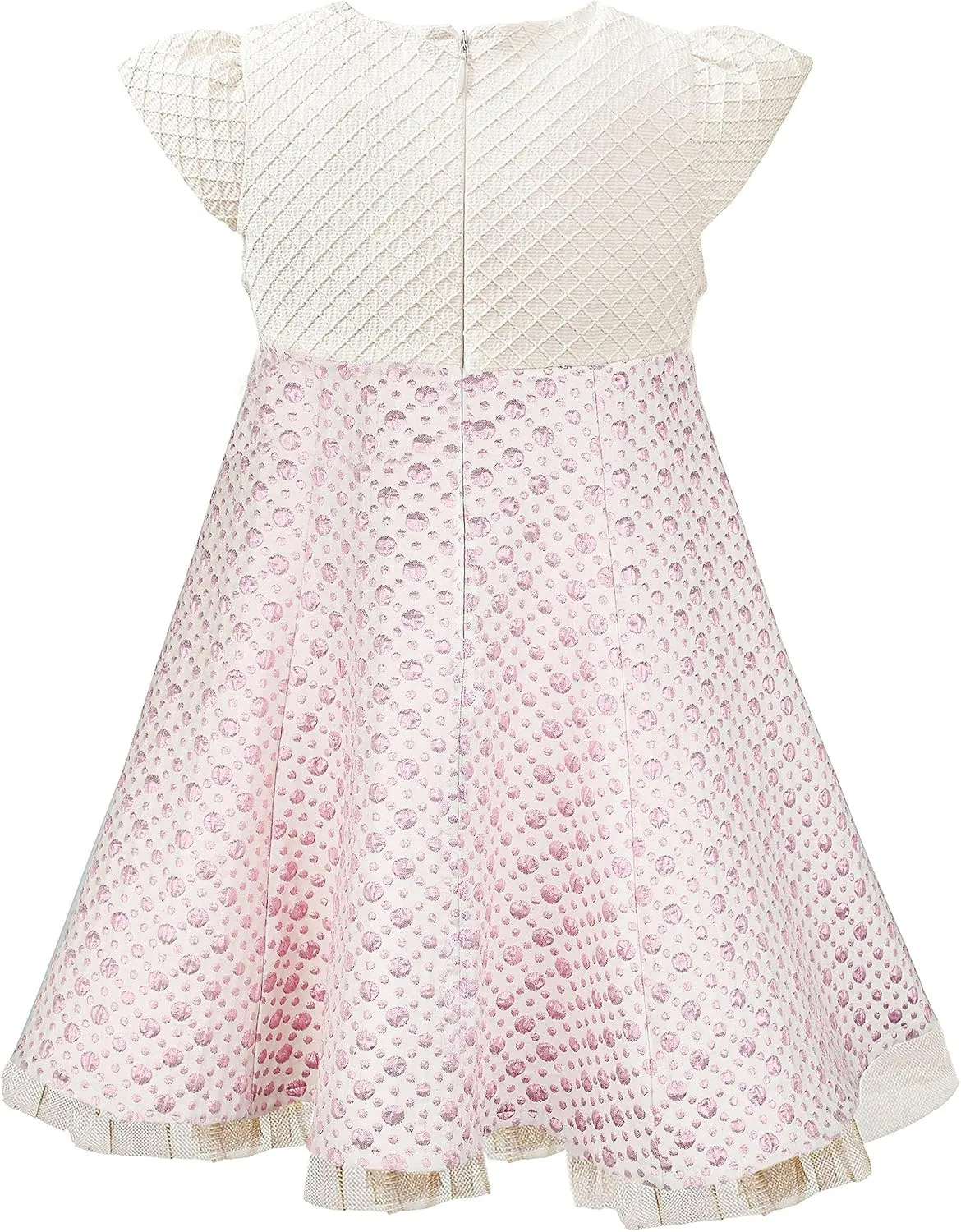 Lilax Little Girls' Sparkle Polka Dot Twirl Dress