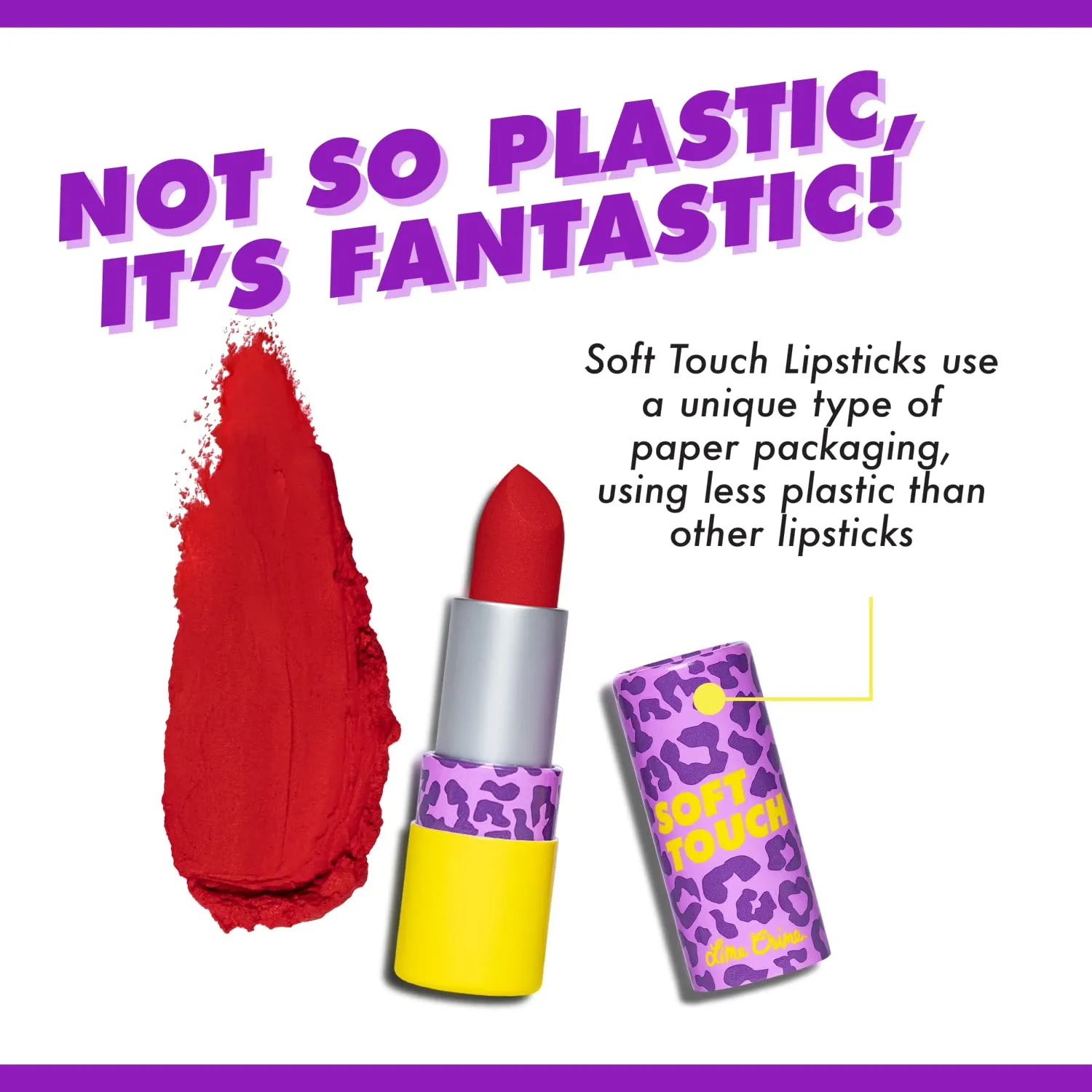 Lime Crime Soft Touch Comfort Matte Lipstick, Radical Red (Deep Blue-Toned Red) - Flirty Retro Shades - Full-Coverage Long Lasting, Lip Lining & Soft for All-Day Wear - Talc-Free & Paraben-Free