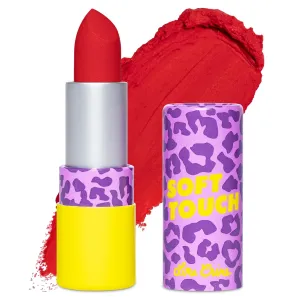 Lime Crime Soft Touch Comfort Matte Lipstick, Radical Red (Deep Blue-Toned Red) - Flirty Retro Shades - Full-Coverage Long Lasting, Lip Lining & Soft for All-Day Wear - Talc-Free & Paraben-Free