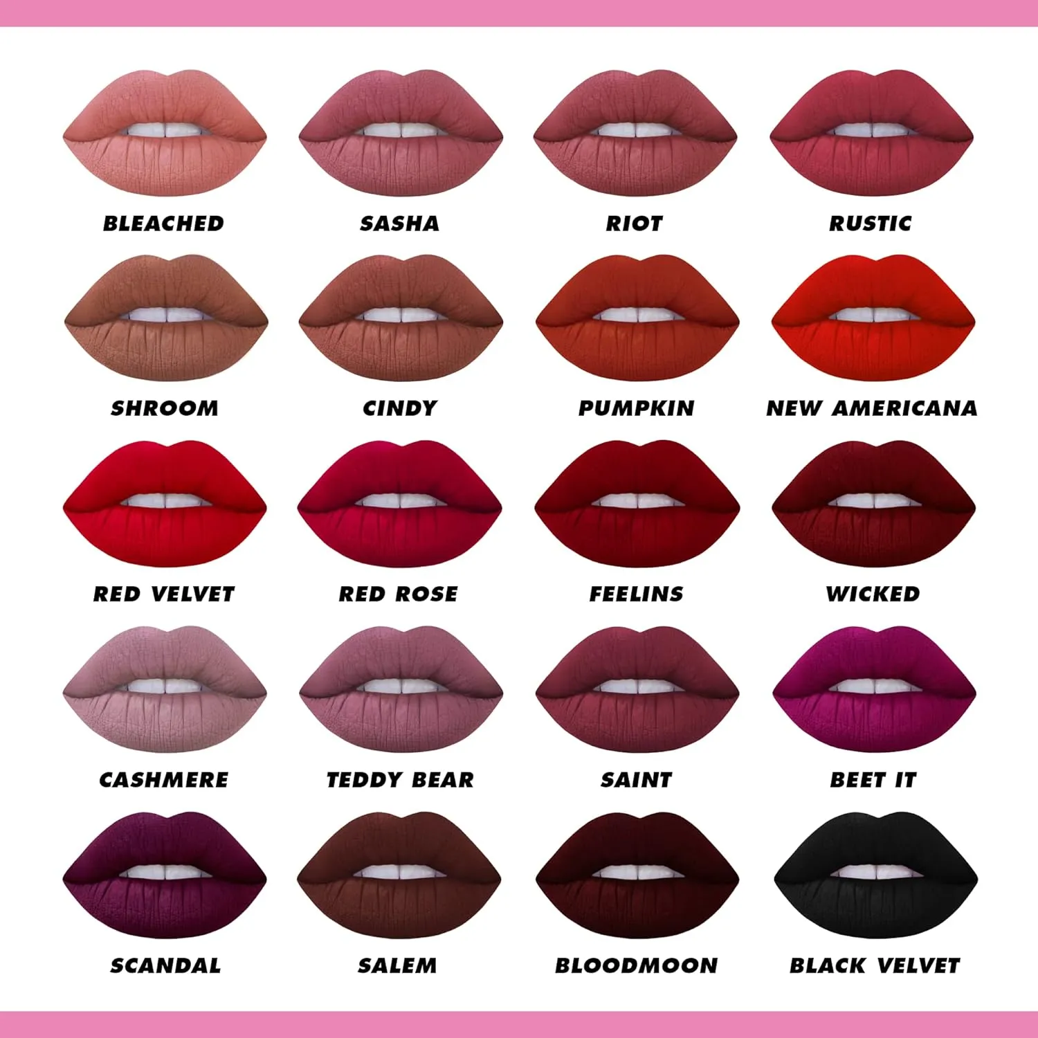 Lime Crime Velvetines Liquid Matte Lipstick, Scandal (Deep Rich Plum) - Bold, Long Lasting Shades & Lip Lining - Stellar Color & High Comfort for All-Day Wear - Talc-Free & Paraben-Free