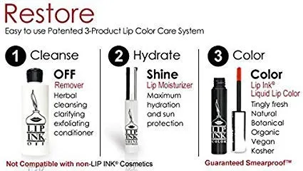 Lip Ink Liquid Lip Color Lipstick - Lava Red (Red) | Natural & Organic Makeup for Women International | 100% Organic, Kosher, & Vegan