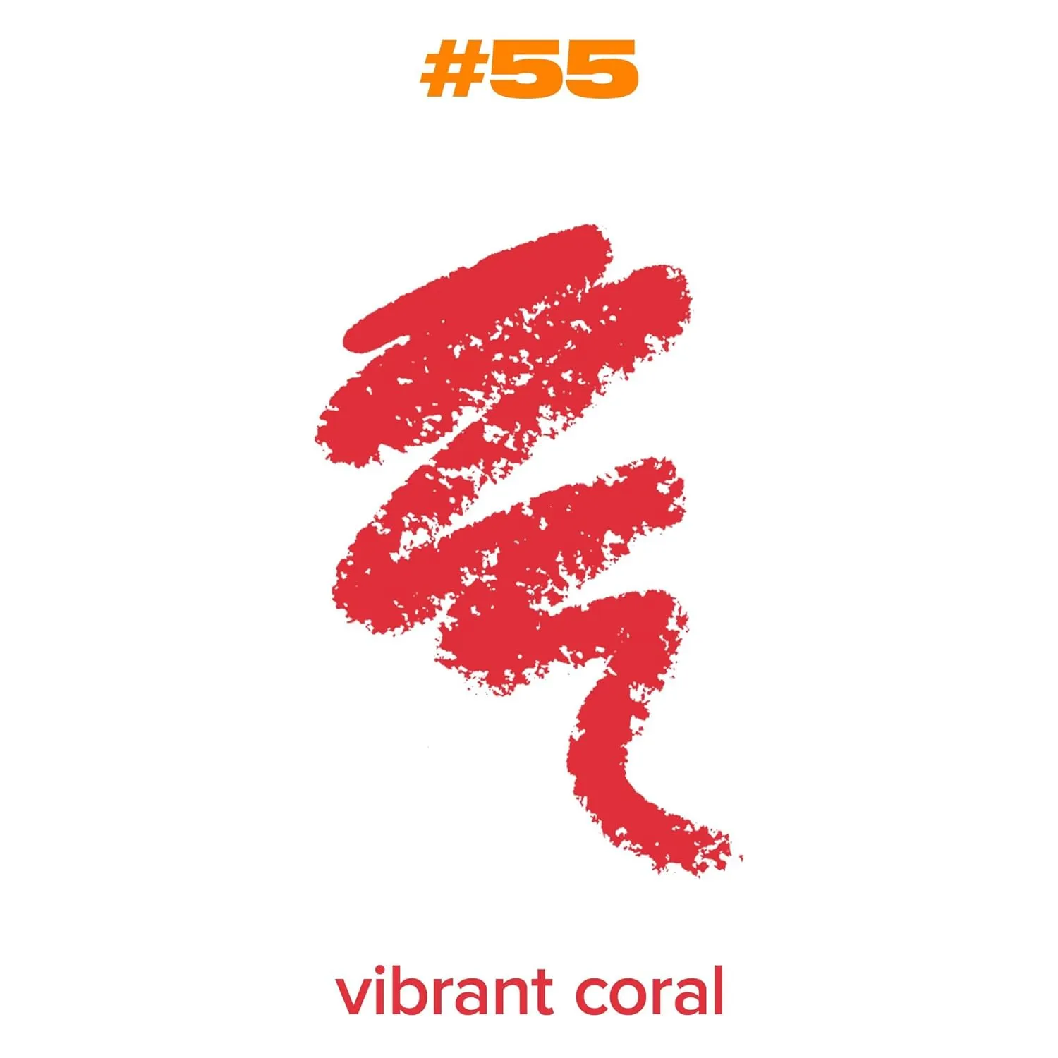 Lip Liner | #55 Vibrant Coral | Creamy, Long-Lasting, Cruelty-free | High Pigment Wax Lip Pencil | Shaping Lip Liner (0.03 oz)