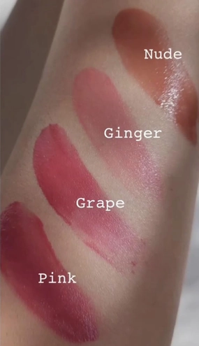 Lip & Cheek Bloom, Natural Lipstick and Blush, 4 Colors, 0.25 oz (Grape)