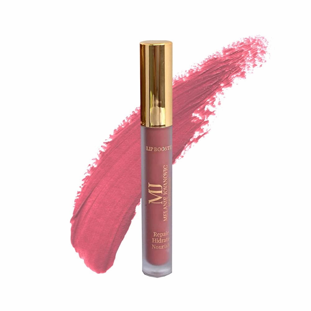 Lip Booster Matte | Hyaluronic Acid, Collagen & Oligopeptides | Repairs, Smooths & Plumps | 12 Hour Lasting Matte Lipstick | Deep Shade
