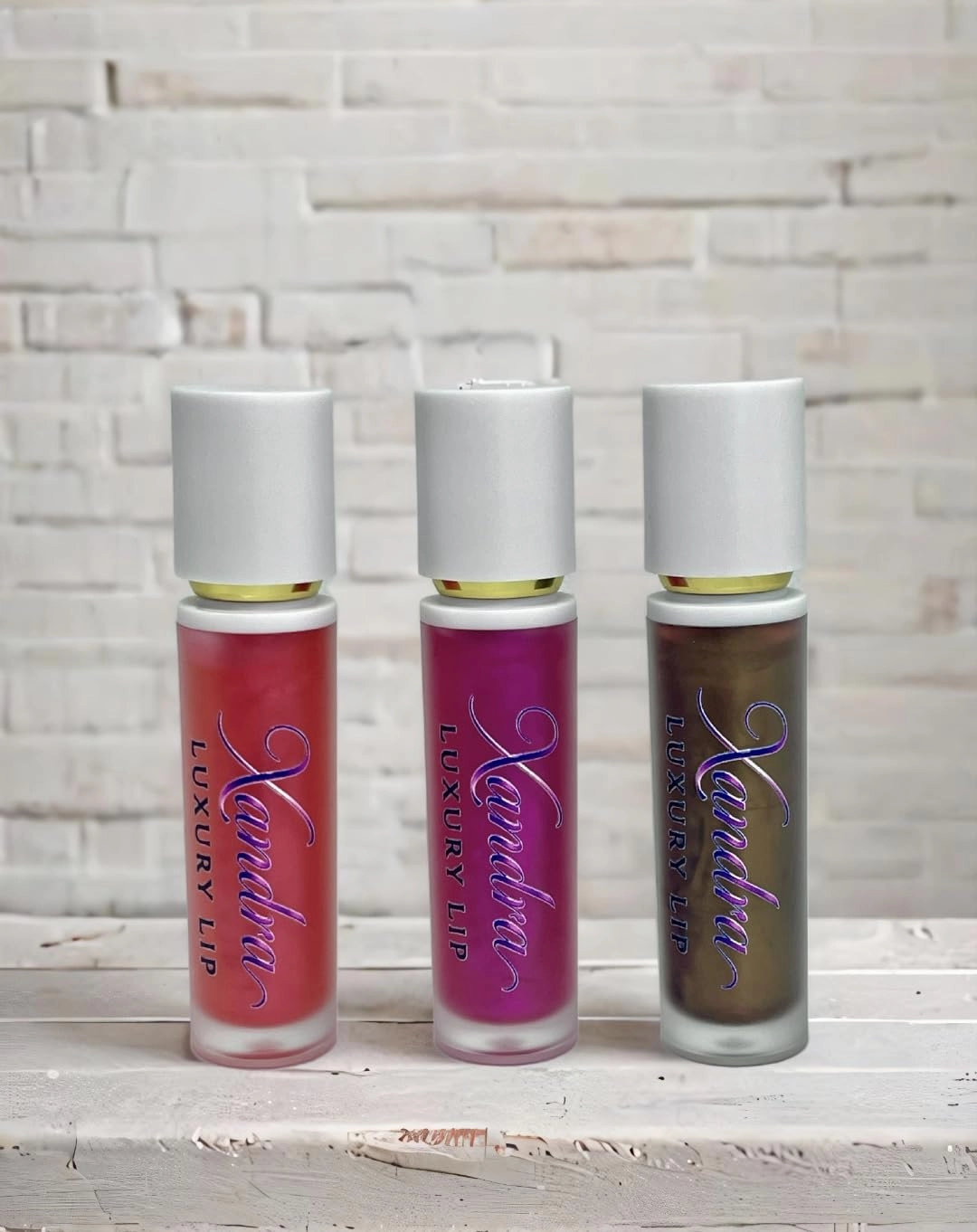 Lipgloss Fruit Flavored Lip Gloss - Lipstick in Red, Purple & Brown - Makeup Cosmetic (Cotton candy)