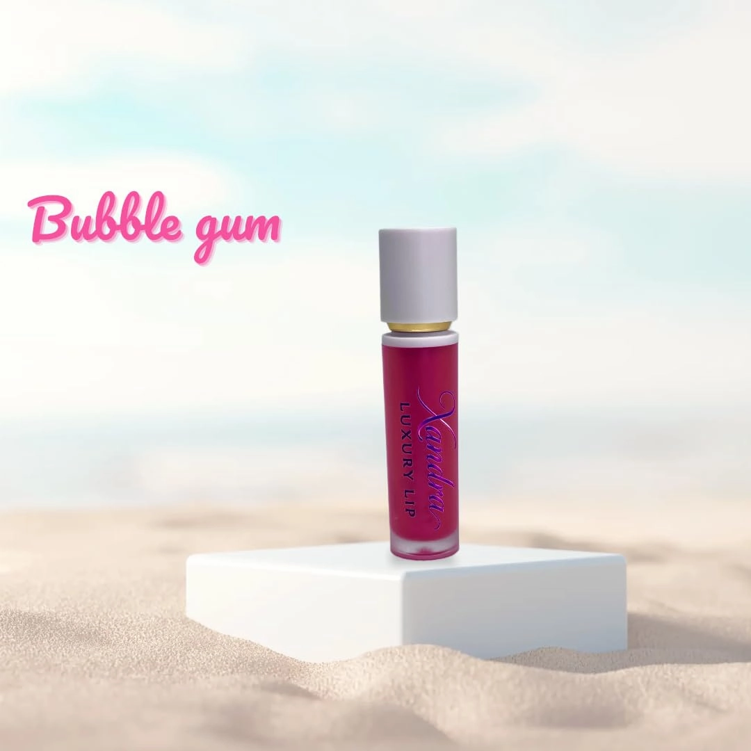 Lipgloss Fruit Flavored Lip Gloss - Lipstick in Red, Purple & Brown - Makeup Cosmetic (Cotton candy)