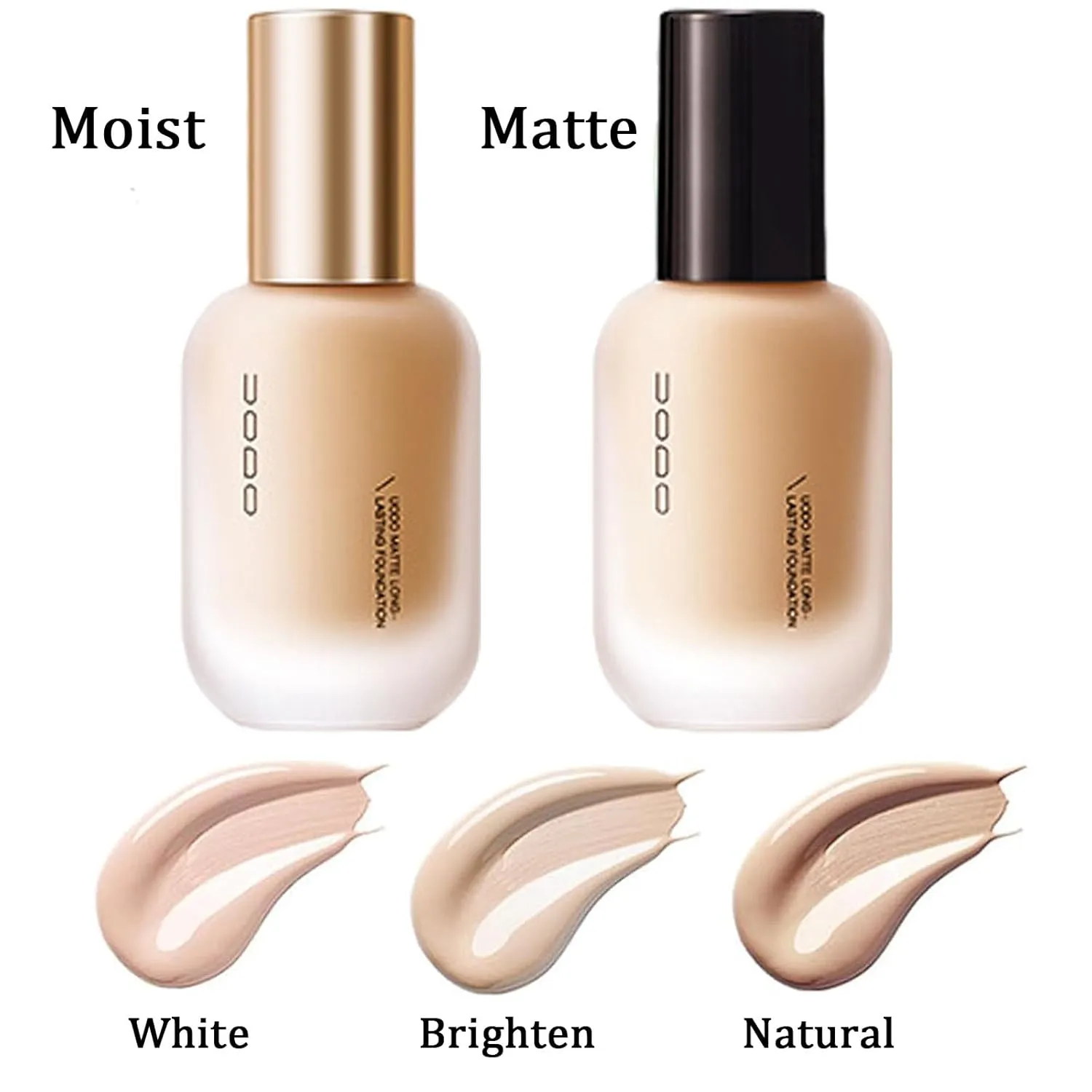 Liquid Foundation, Moisturizing Light Foundation, Matte Long-Lasting Cushion Concealer, Gauze Beauty LiquidFoundation (Moist 03 Natural)