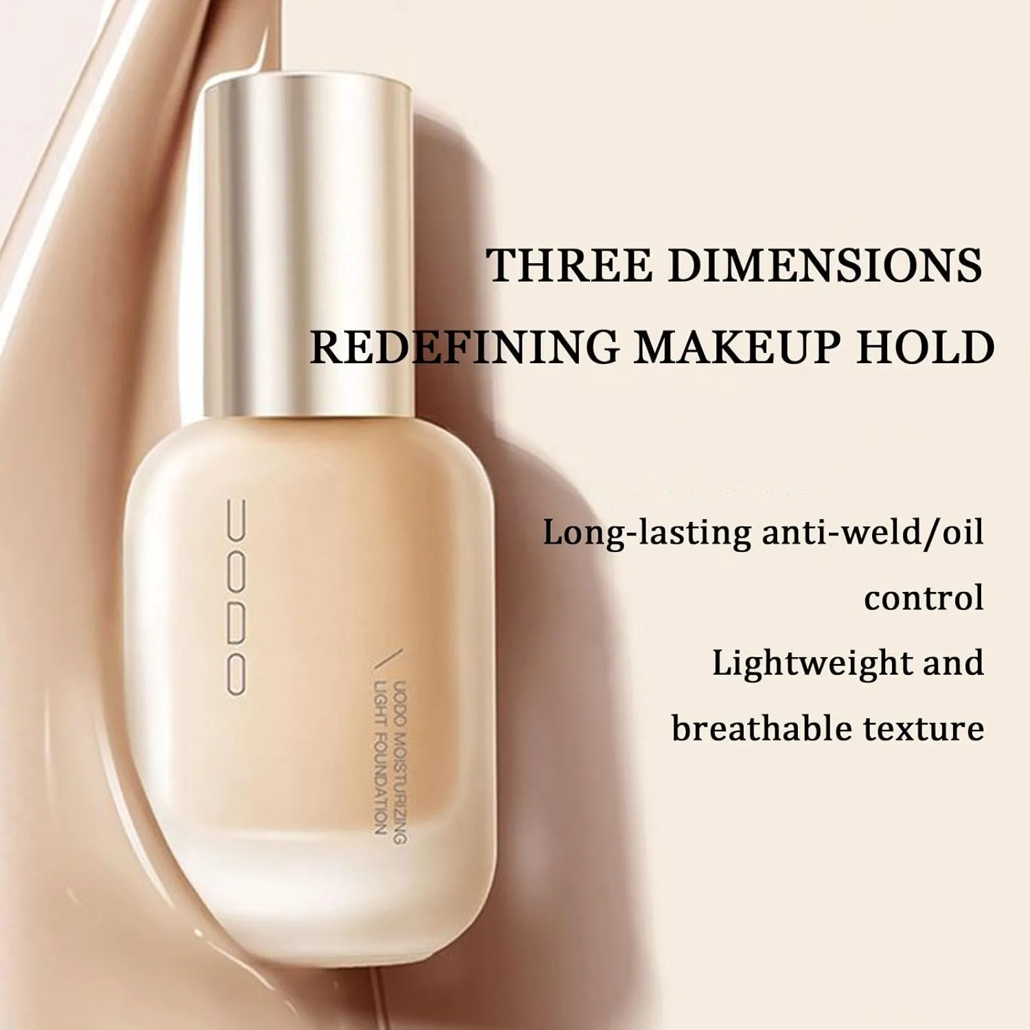 Liquid Foundation, Moisturizing Light Foundation, Matte Long-Lasting Cushion Concealer, Gauze Beauty LiquidFoundation (Moist 03 Natural)