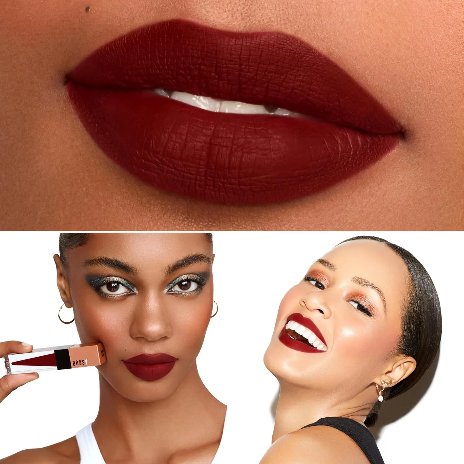 Liquid Lipstick for Women, Vegan, Hydrating, Long Lasting, Matte Lip Stick for Healthy & Full Lips, Smudge-Proof, Quick Drying, Paraben and Cruelty Free (Powerful- Deep Wine Color)