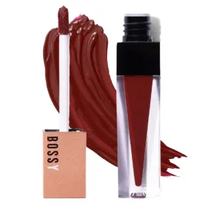Liquid Lipstick for Women, Vegan, Hydrating, Long Lasting, Matte Lip Stick for Healthy & Full Lips, Smudge-Proof, Quick Drying, Paraben and Cruelty Free (Powerful- Deep Wine Color)