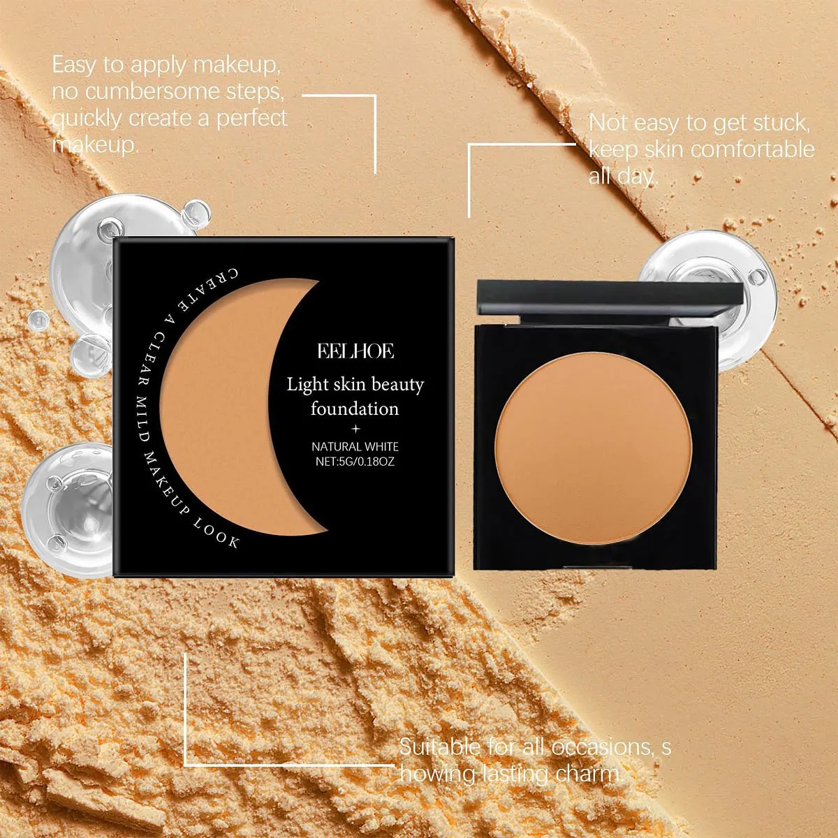 LivaprulEye Brightening Cream 2025 New Eye Brightening Cream concealer Brightens Black Eyes Moisturizing and Waterproof Suitable for dark circles under the eyes (ivory, 1 ounce)