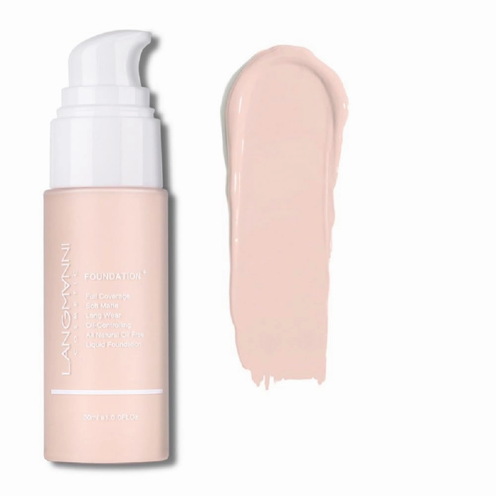 Longman 13 color soft matte foundation liquid concealer BB cream, a set of 1, various shades (1, 30ml)