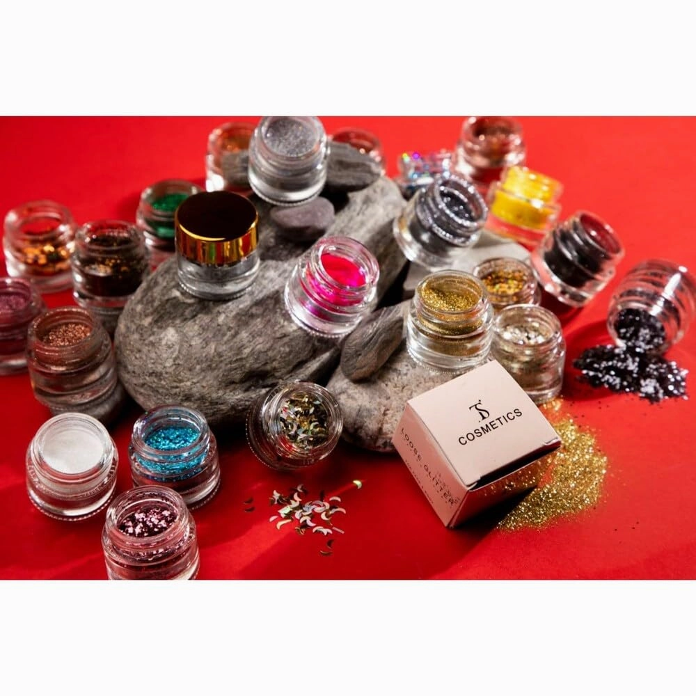 Loose Glitter Eye.shadow powder shiny Glitter | Loose Glitter Eye.shadow For Eye Makeup | Highly Pigmented Eye.shadow With Radiant Shimmer (Dull gold)