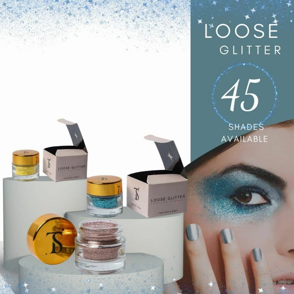 Loose Glitter Eye.shadow powder shiny Glitter | Loose Glitter Eye.shadow For Eye Makeup | Highly Pigmented Eye.shadow With Radiant Shimmer (Dull gold)