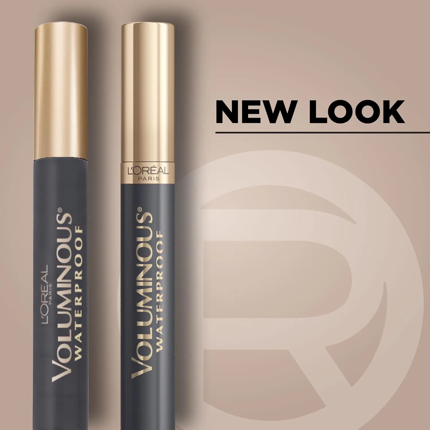 L’Oréal Paris Makeup Voluminous Original Waterproof Mascara, Black Brown, 0.28 Fl Oz (Pack of 2)