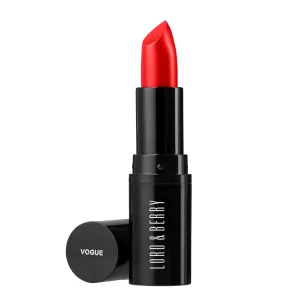 Lord & Berry Vogue Matte Lipstick Extremely Smooth Non Sticky Weightless Long Lasting Lipstick for Women, Paraben & Fragrance Free Lip Stick, Vegan & Cruelty Free Makeup Set, Red