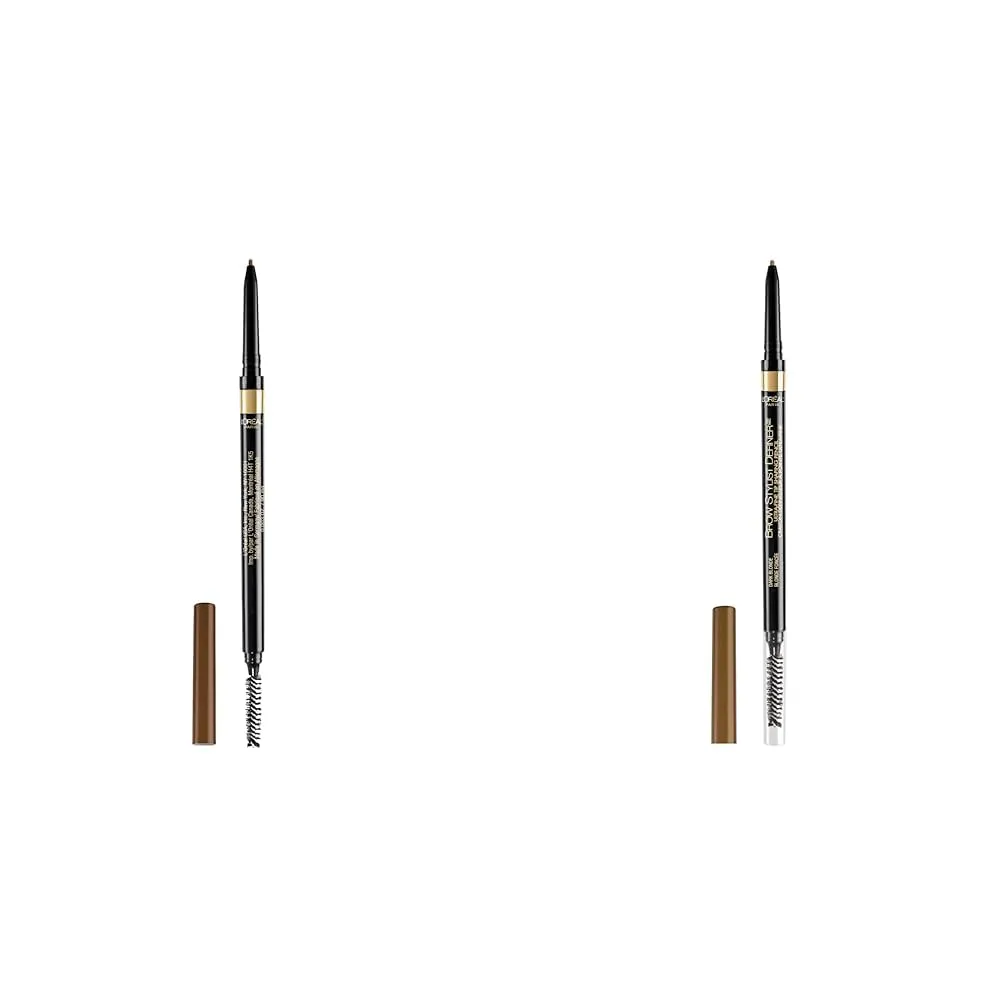 L'Oreal Brow Stylist Definer Waterproof Eyebrow Pencil Light Brunette 0.003 Ounce and Dark Blonde 0.003 Ounce 2 Count