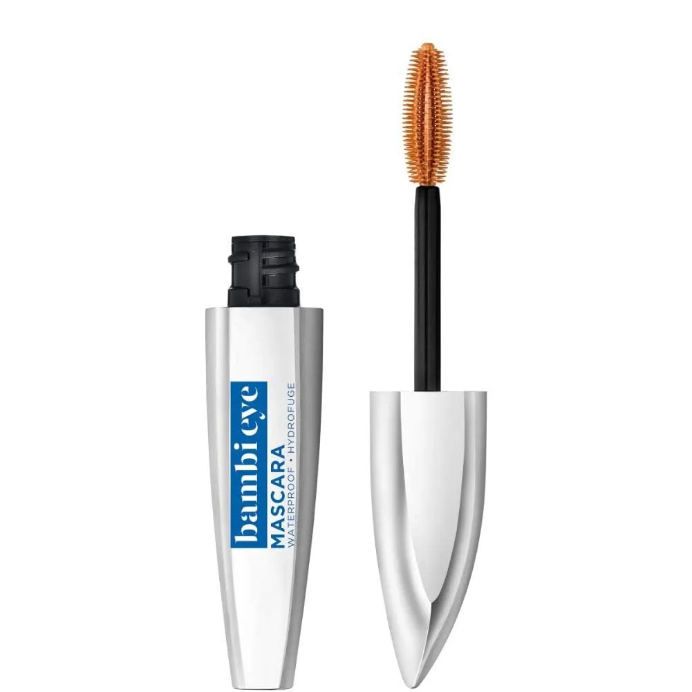 L'Oreal Paris Bambi Eye Mascara, Lasting Volume, Length & Lift, Doe-Eye Definition, No Clumping or Smudging, Waterproof, Black, 0.21 fl. oz.