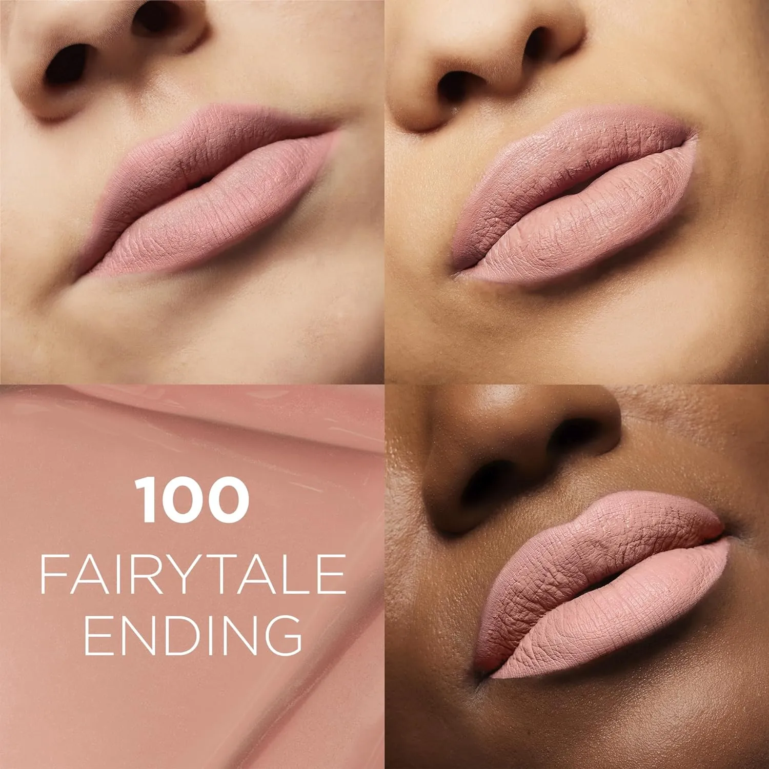 L'Oreal Paris Infallible Matte Resistance Liquid Lipstick, up to 16 Hour Wear, Fairytale Ending 100, 0.16 Fl Oz