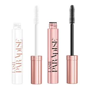 L'Oreal Paris Lash Paradise Mascara and Primer Makeup Bundle, Includes Blackest Black Mascara and Millennial Pink Mascara Primer, Pack of 2