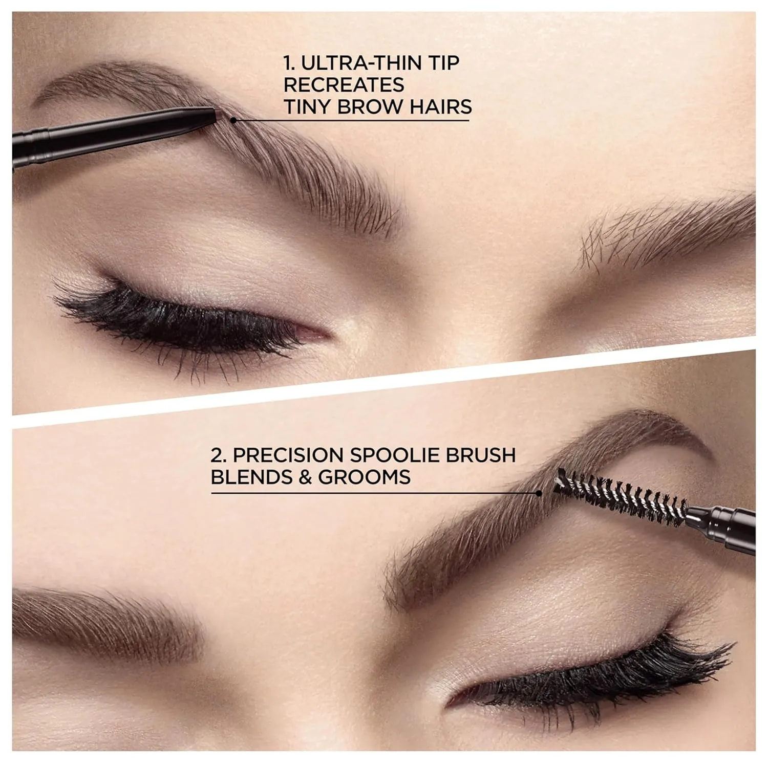 L'Oreal Paris Makeup Brow Stylist Definer Waterproof Eyebrow Pencil, Ultra-Fine Mechanical Pencil, Draws Tiny Brow Hairs and Fills in Sparse Areas and Gaps, Dark Blonde, 0.003 Ounce (Pack of 2)
