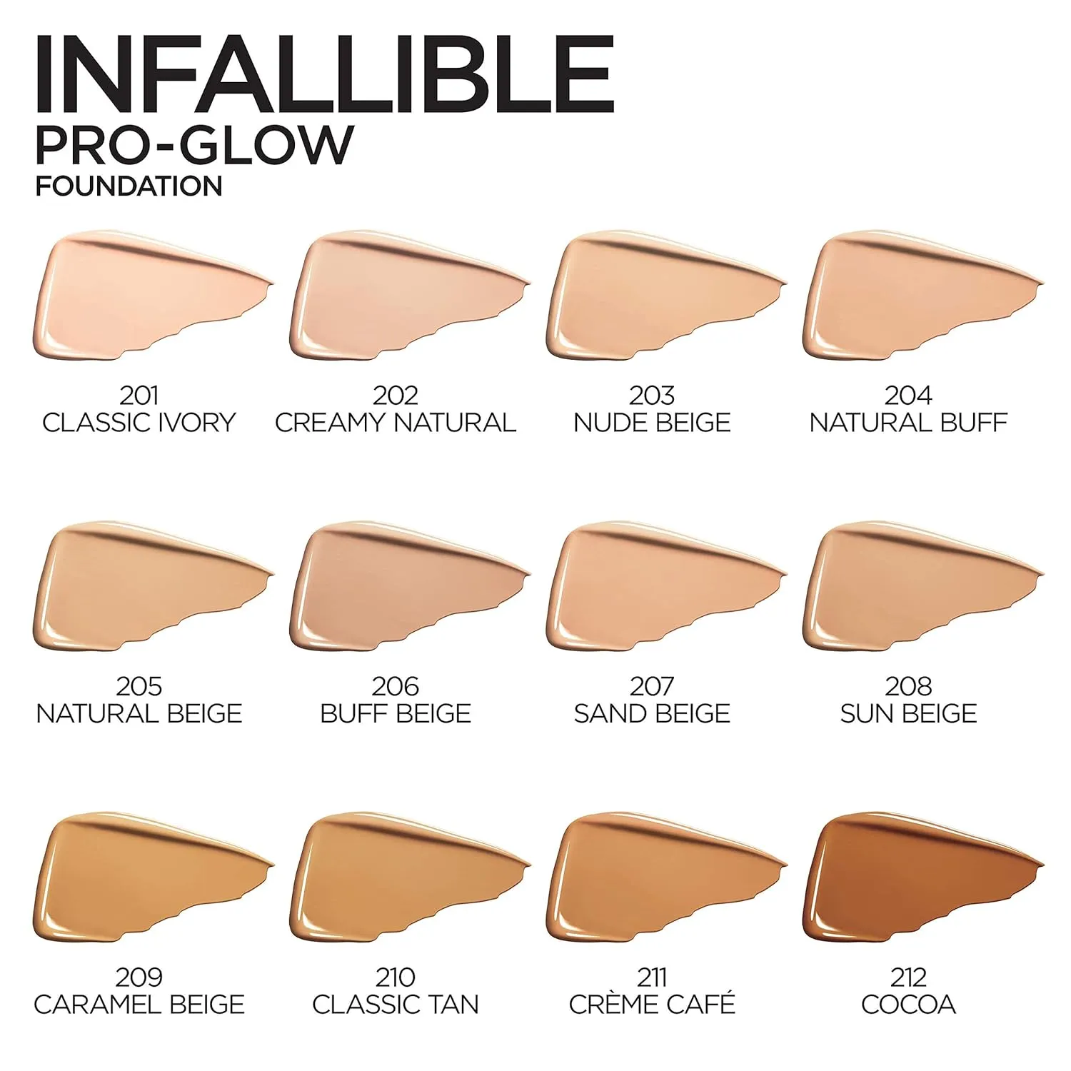 L'Oreal Paris Makeup Infallible Up to 24HR Pro-Glow Foundation, Cocoa, 1 fl oz.