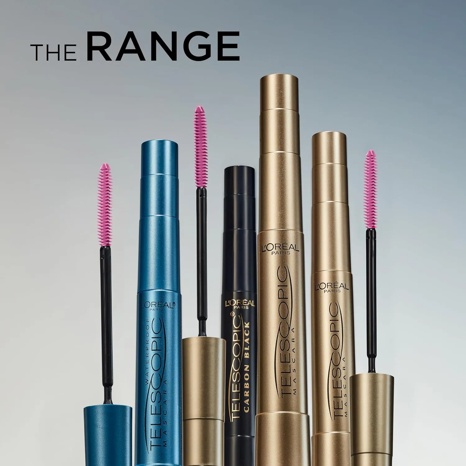 L'Oreal Paris Makeup Telescopic Original Lengthening, Lash Separating Mascara with Dual Precision Brush, Washable, Black, 0.27 Fl Oz., 2 Count