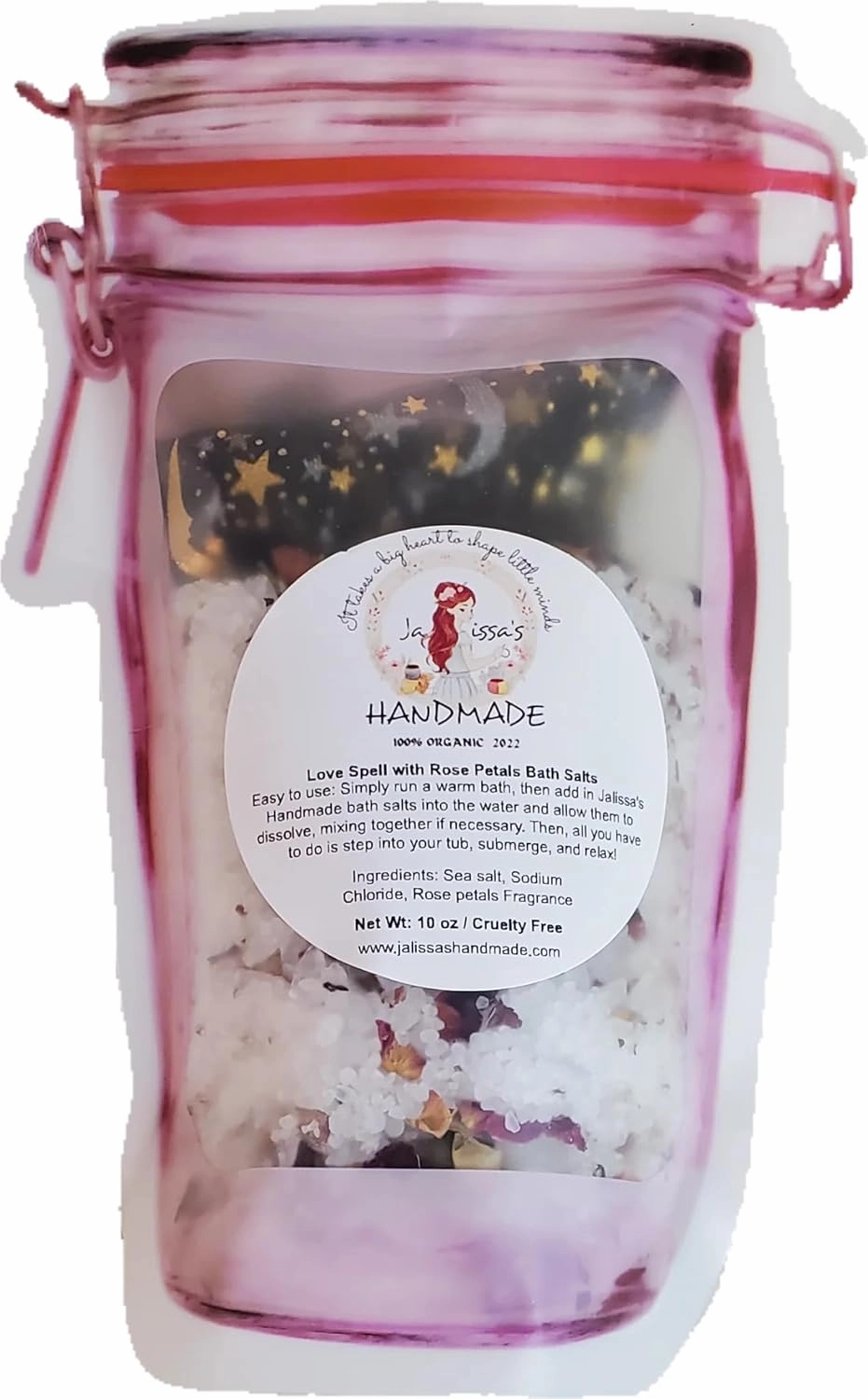 Love Spell with Rose Petals Bath Salts