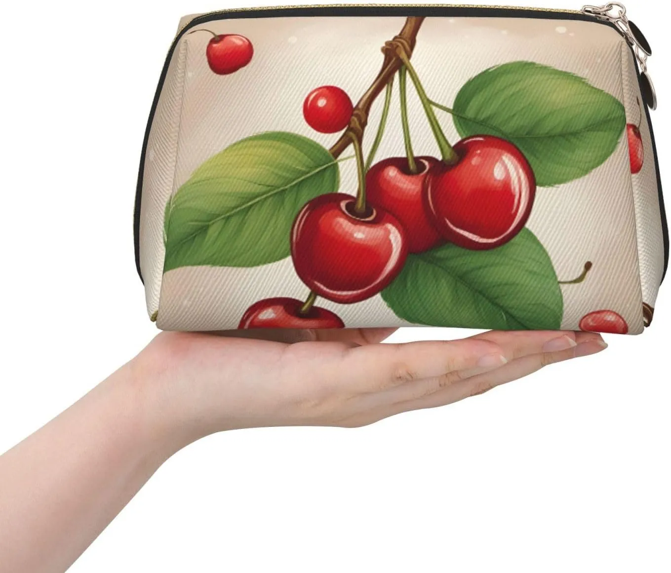 Lovely Sweet Red Cherry 1 Travel-Ready Toiletry Bag, Compact Makeup Organizer For Women