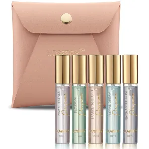 LOVERY Mini Perfumes for Women Perfume Gift Set, 5 Pack Floral Women's Fragrances Perfume Set, 10ml Bottle Samples, Womens Perfume Sampler Sets, Birthday Gifts for Women, Wife, Mom, Sister