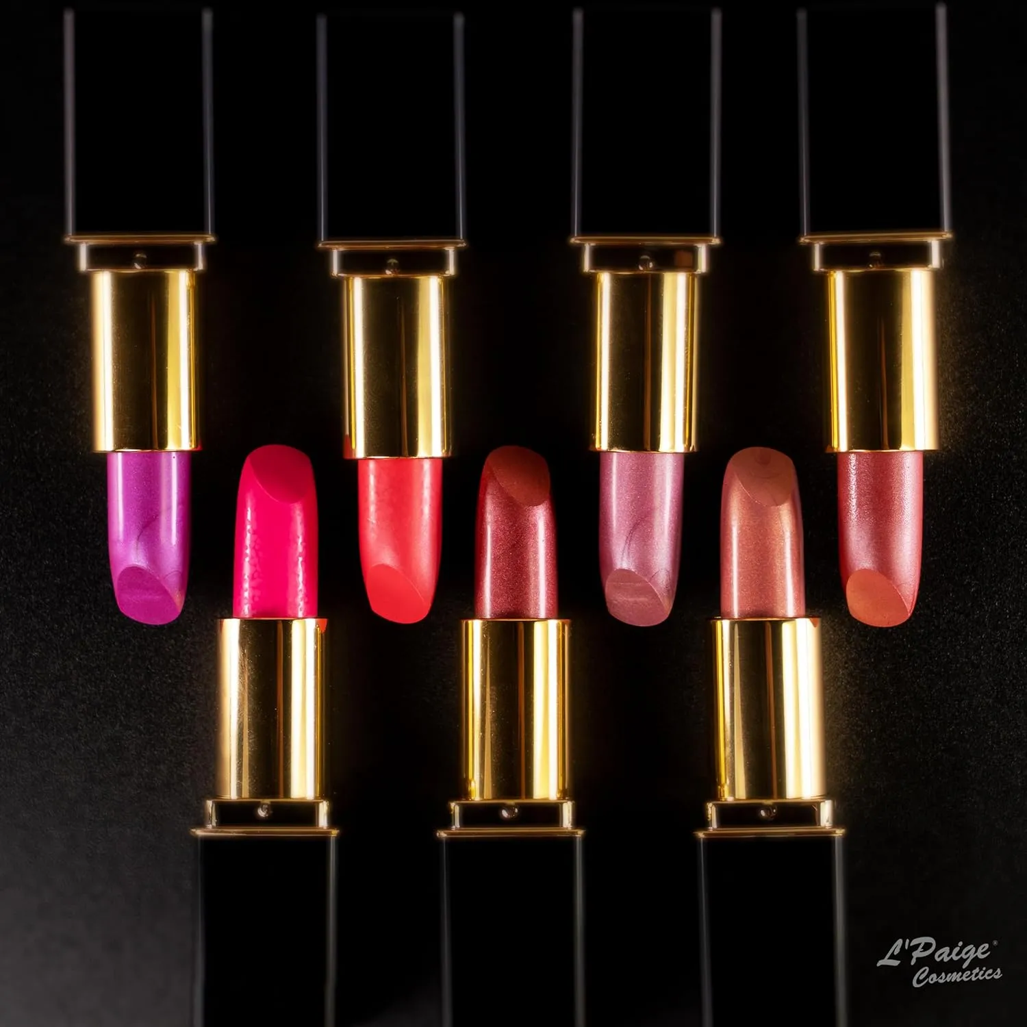 L'Paige L45 - ICY MAUVE Designer Lipstick | Aloe Vera-Based, Long-Lasting, Moisturizing | Cool Mauve with Frosted Satin Pearl Finish