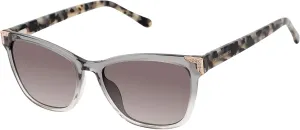 Lulu Guinness L197 Square Sunglasses for Women, 56 mm, UV400 Protection