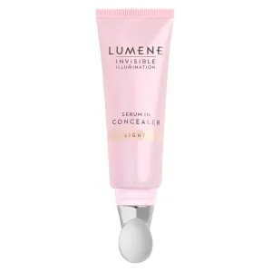 Lumene Invisible Illumination Serum in Concealer - Vitamin E Hydrating Concealer - Lightweight Color Corrector for Dark Circles - Multi-Use Makeup Hybrid - Light (10ml)