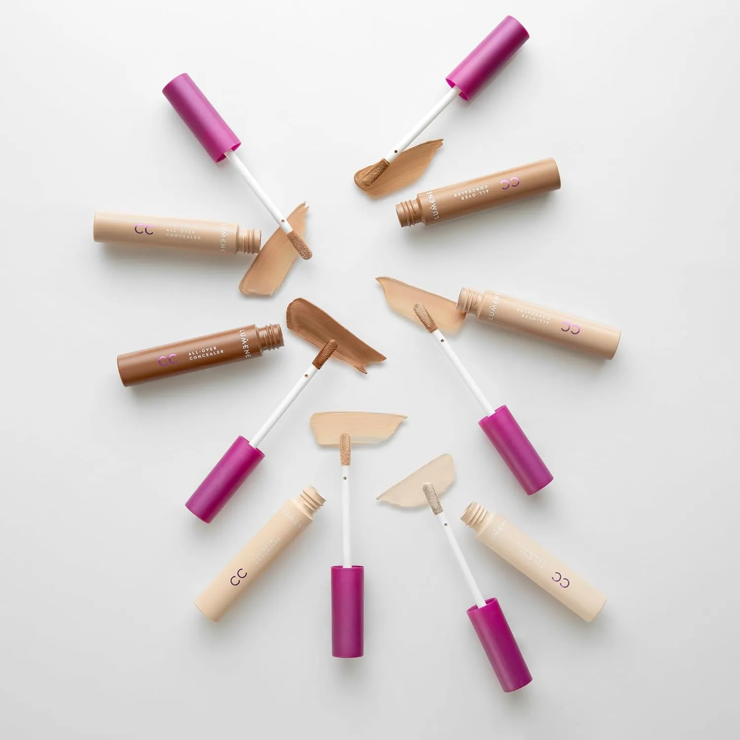 Lumene Under Eye Concealer - CC All-Over Hydrating Concealer with Medium Coverage - Multi-Tasking Under Eye Makeup Infused with Hyaluronic Acid with a Skin-Like Finish - 4 Tan (0.3 fl oz)