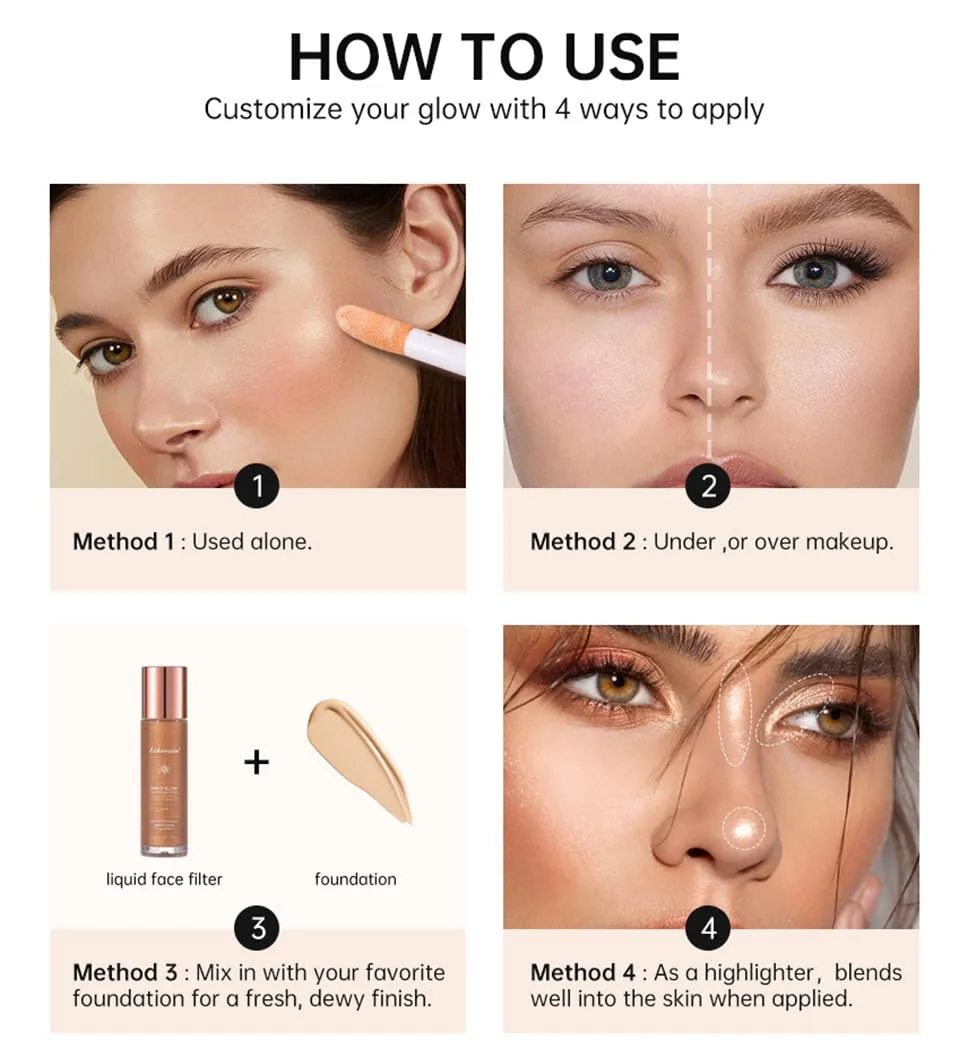 Luminizing Skin Tint - 2-in-1 Foundation & Highlighter with 12HR Lock (#3)