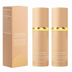 Lunora Color Adapting Foundation, Rose France 4 in 1 Color Changing Foundation, Rise Luxus Ultrablend 4 In 1 Foundations, Longwear Waterproof Concealers with SPF 50, For All Skin Type (2PCS, 2 fl oz)