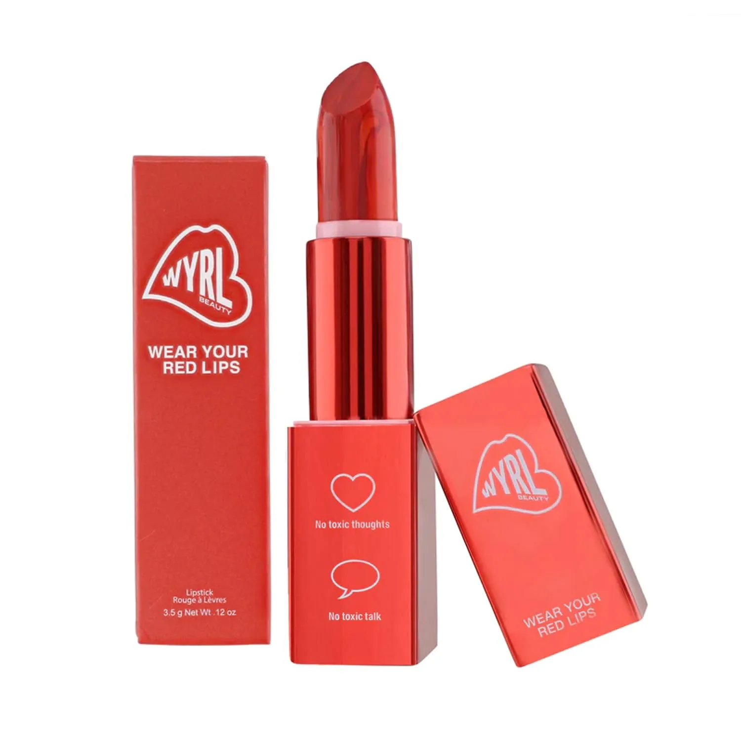 Luxe Vegan Lipstick for Women - Enriched Formula for Moisturizing, Vibrant, Creamy, And Long-Lasting Lips - Glamorous Bold Sunset Orange Red Lipsticks for Women