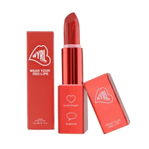 Luxe Vegan Lipstick for Women - Enriched Formula for Moisturizing, Vibrant, Creamy, And Long-Lasting Lips - Glamorous Bold Sunset Orange Red Lipsticks for Women
