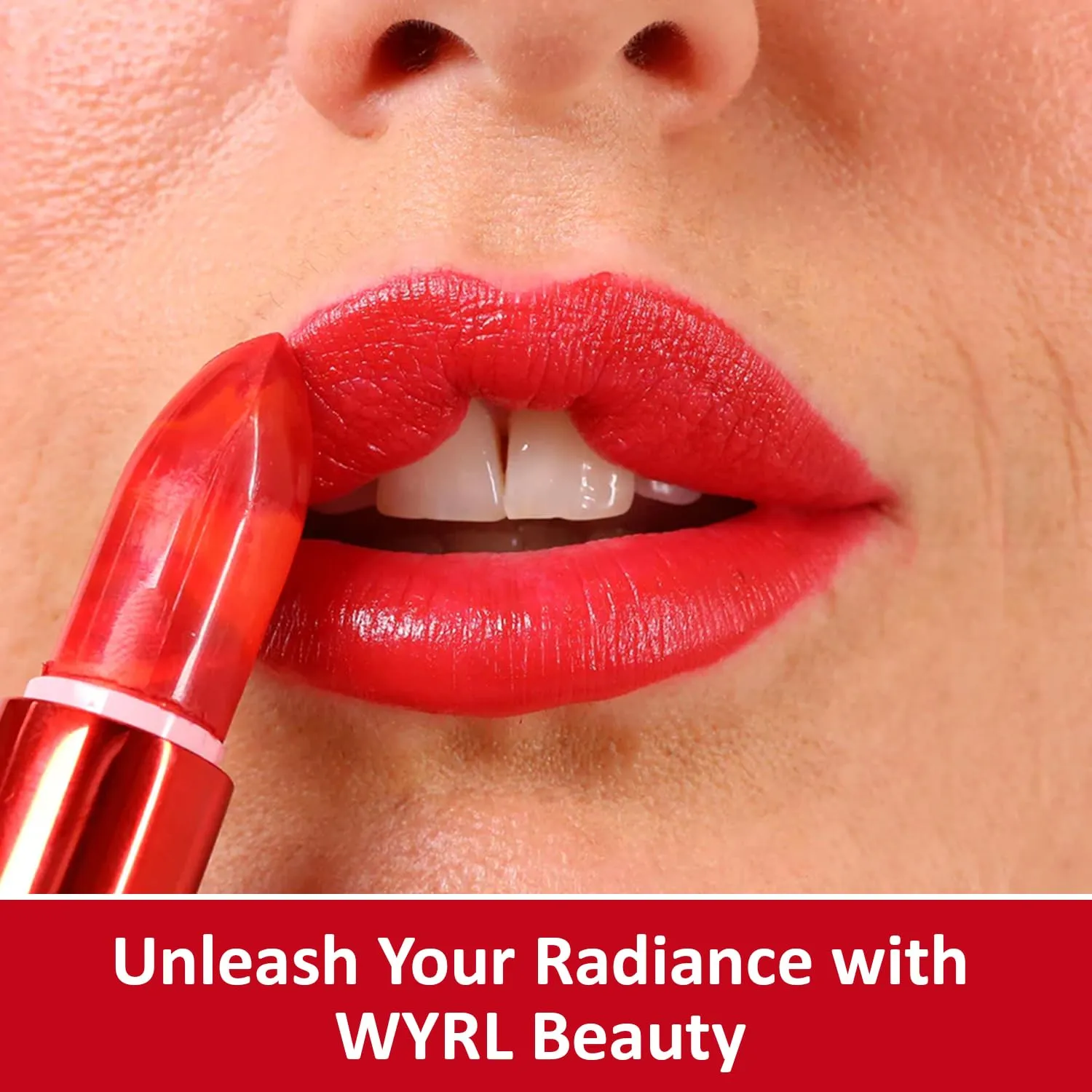 Luxe Vegan Lipstick for Women - Enriched Formula for Moisturizing, Vibrant, Creamy, And Long-Lasting Lips - Glamorous Bold Sunset Orange Red Lipsticks for Women