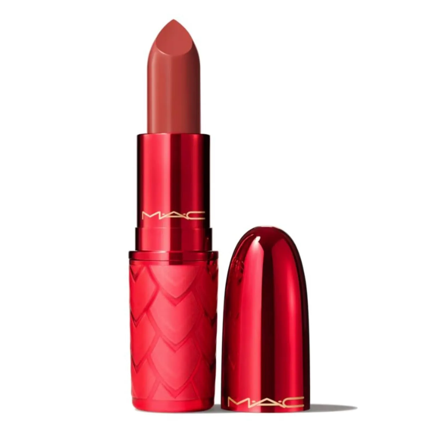 MAC Cosmetics Lovestruck Luck Collection Lustreglass Lipstick - Sweeter Cinnamon (Warm Brick) - 0.1 oz / 3 g